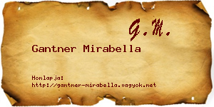 Gantner Mirabella névjegykártya